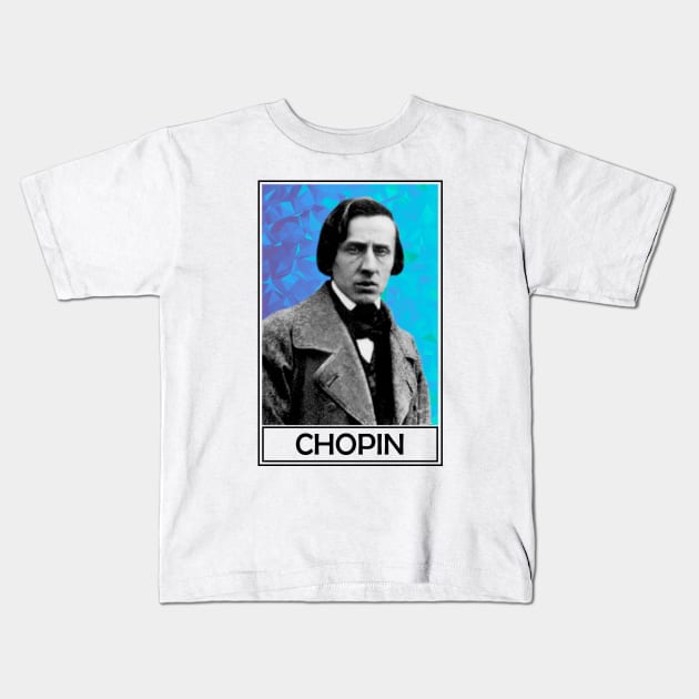 Frederic Chopin Kids T-Shirt by TheMusicophile